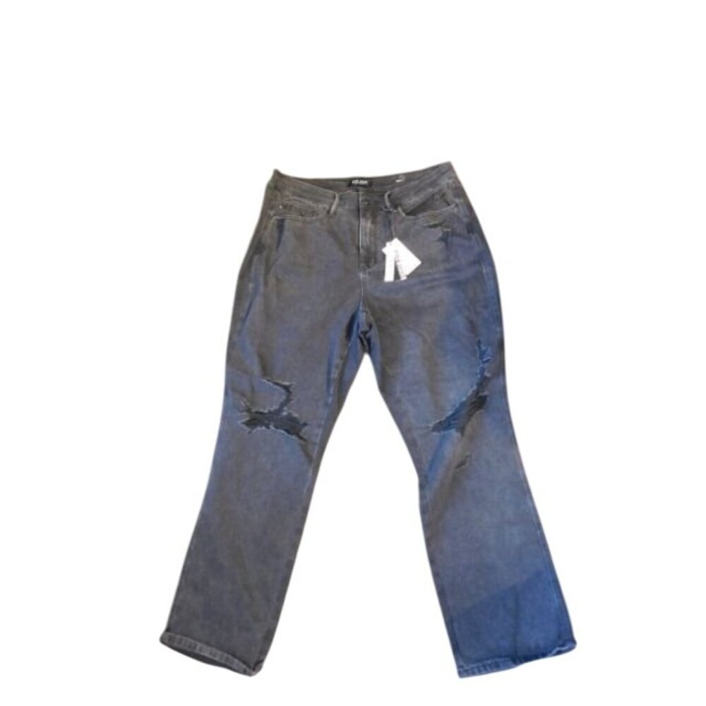 Judy Blue Size 18W Black Ripped 90s STRETCH Distressed Denim Jeans NWT Plus Size - Picture 3 of 5